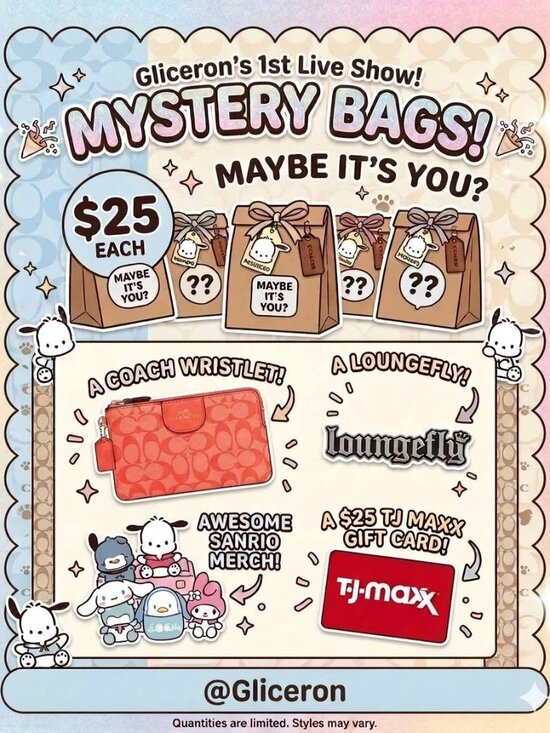Coach Handbags - Mystery Bags - 1st Live!
